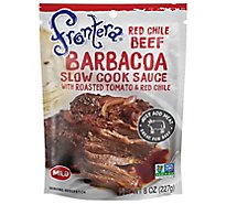 Frontera Sauce Slow Cook Barbacoa Red Chile Beef Mild Pouch - 8 Oz
