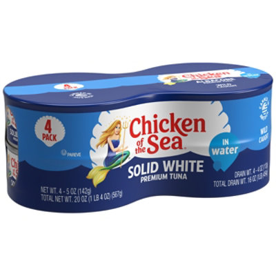 Chicken of the Sea Tuna Albacore Solid White in Water - 4-5 Oz - Image 1