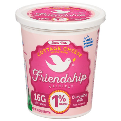 Friendship All Natural 1% Milkfat Small Curd Cottage Cheese - 16 Oz - Image 3