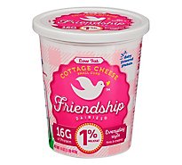 Friendship All Natural 1% Milkfat Small Curd Cottage Cheese - 16 Oz
