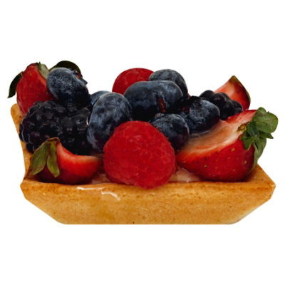 Bakery Tart Fresh Fruit Tart Square 3 Inch - Each (210 Cal) - Image 1