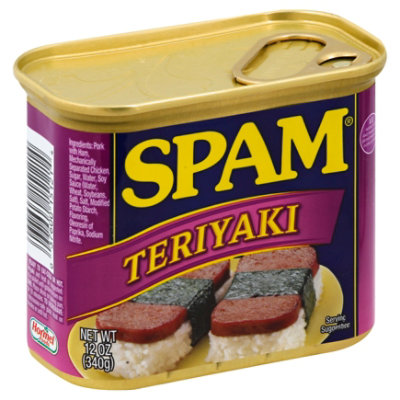 SPAM Teriyaki, Shelf-Stable Meat, 12 oz Aluminum Can 