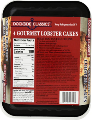 Dockside Classics Lobster Cakes Gourmet 4 Count - 12 Oz - Image 5