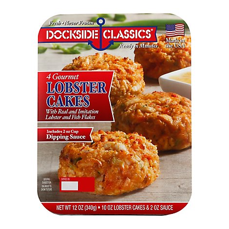 Dockside Classics Lobster Cakes Gourmet 4 Count - 12 Oz