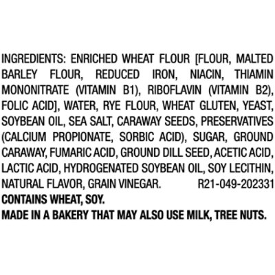 Beefsteak Hearty Rye Seeded Bread - 18 Oz - Image 4