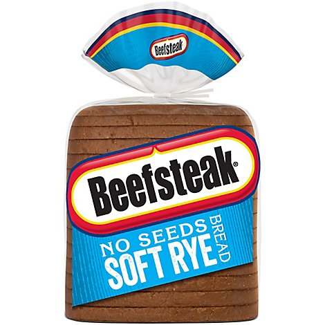 Beefsteak Bread Soft Rye No Seeds - 18 Oz