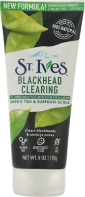 St. Ives Face Scrub Blackhead Clearing Green Tea & Bamboo - 6 Oz