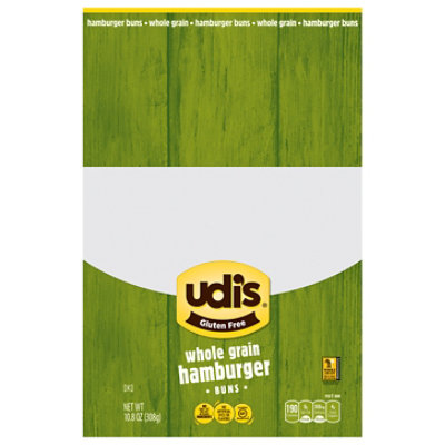 Udis Hamburger Buns Gluten Free Whole Grain - 10.8 Oz