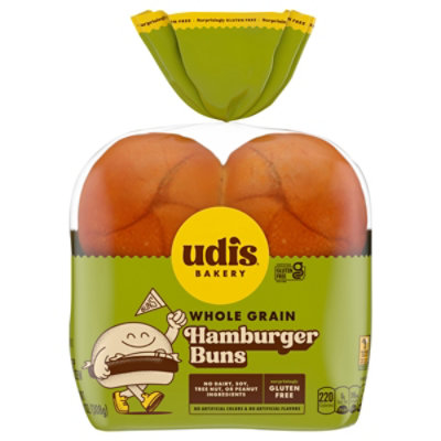 Udis Hamburger Buns Gluten Free Whole Grain - 10.8 Oz - Image 2