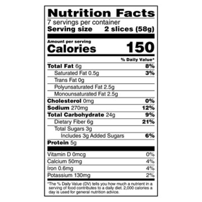 Udis Gluten Free Omega Flax & Fiber Bread - 14.3 Oz - Image 2