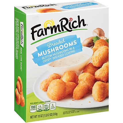 Farm Rich Snacks Mushrooms in a Crispy Breaded Coating - 18 Oz - Image 3