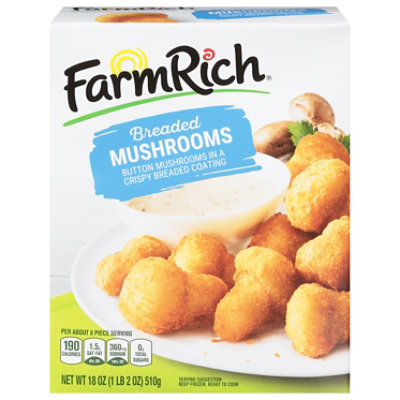 Farm Rich Snacks Mushrooms in a Crispy Breaded Coating - 18 Oz - Image 2