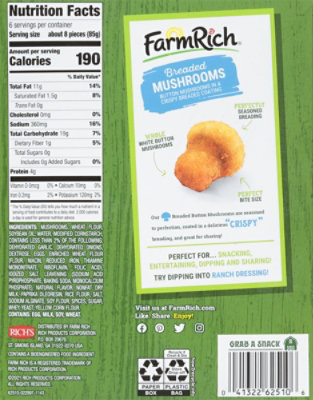 Farm Rich Snacks Mushrooms in a Crispy Breaded Coating - 18 Oz - Image 5