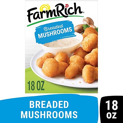 Farm Rich Snacks Mushrooms in a Crispy Breaded Coating - 18 Oz - Image 1