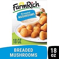 Farm Rich Snacks Mushrooms in a Crispy Breaded Coating - 18 Oz - Image 1