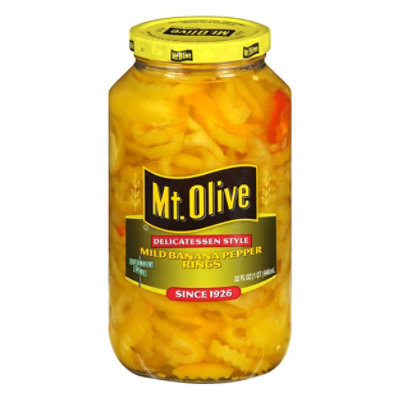 Mt. Olive Delicatessen Style Pepper Rings Banana Mild - 32 Fl. Oz. - Image 2