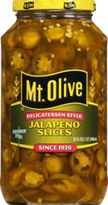 Mt. Olive Delicatessen Style Slices Jalapeno - 32 Fl. Oz. - Image 1