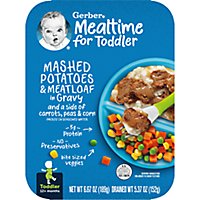 Gerber Baby Food Toddler Mashed Potatoes & Meatloaf In Gravy With Sides - 6.67 Oz - Image 1