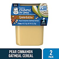 Gerber 2nd Foods Pear Cinnamon with Oatmeal Baby Foods Tub - 2-4 Oz - Image 1