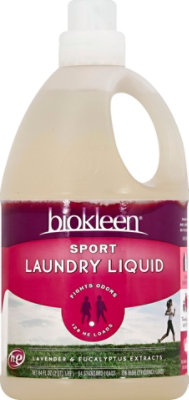 Biokleen Liquid Detergent Sport Lavender & Eucalyptus Extracts Jug - 64 Fl. Oz. - Image 2