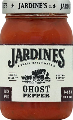 Jardines Salsa Ghost Pepper XXX Hot Jar - 16 Oz - Image 2