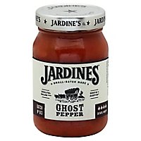 Jardines Salsa Ghost Pepper XXX Hot Jar - 16 Oz - Image 1