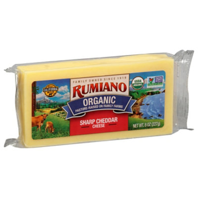 Rumiano Sharp Cheddar Bar - 8 Oz