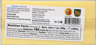 Rumiano Monterey Jack Bar - 8 Oz - Image 6