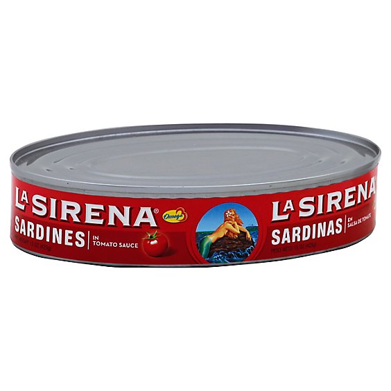 La Sirena Sardines In Tomato Sauce Can - 15 Oz