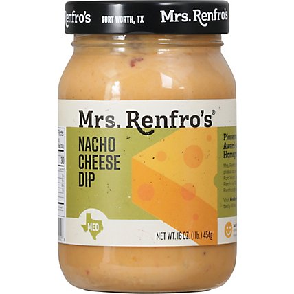 Mrs. Renfros Gourmet Sauce Medium Nacho Cheese Jar - 16 Oz - Image 2