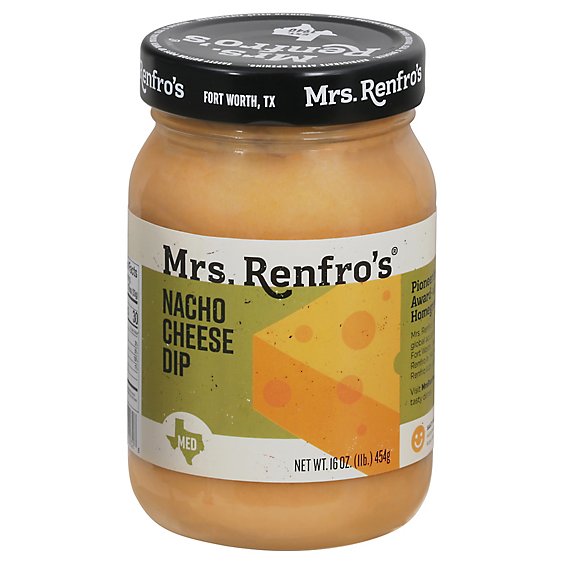 Mrs. Renfros Gourmet Sauce Medium Nacho Cheese Jar - 16 Oz