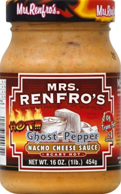 Mrs. Renfros Gourmet Sauce Scary Hot Nacho Cheese With Ghost Pepper Jar - 16 Oz - Image 2