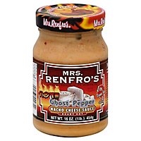 Mrs. Renfros Gourmet Sauce Scary Hot Nacho Cheese With Ghost Pepper Jar - 16 Oz - Image 1