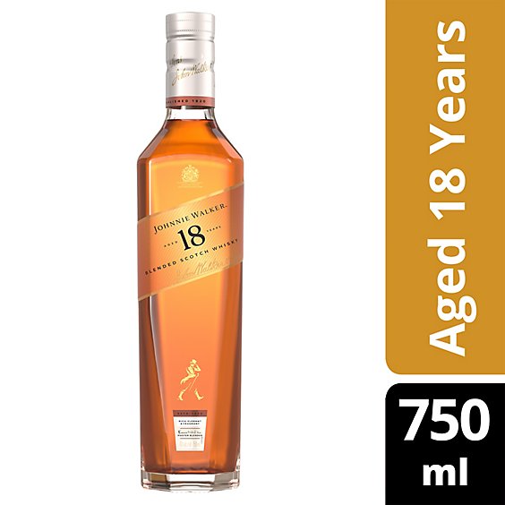 Johnnie Walker Aged 18 Years Blended Scotch Whisky - 750 Ml