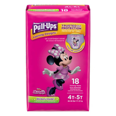 Pull Ups Training Pants Girl 4T-5T Jumbo Pack - 18 Count - tomthumb