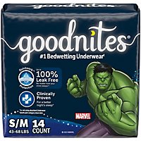 Goodnites Nighttime Bedwetting Underwear for Boys - 14 Count - Image 1