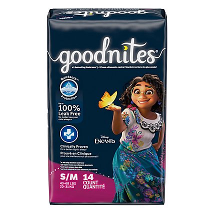 Goodnites Nighttime Bedwetting Underwear for Girls - 14 Count - Image 9