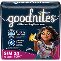 Goodnites Nighttime Bedwetting Underwear for Girls - 14 Count - Image 1