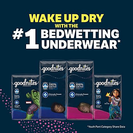 Goodnites Nighttime Bedwetting Underwear for Girls - 11 Count - Image 4