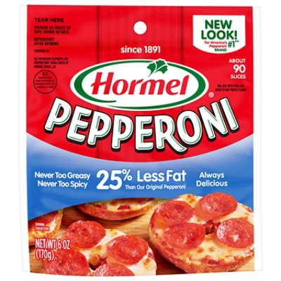 Hormel Pepperoni Less Fat Pillow Pack - 7 Oz