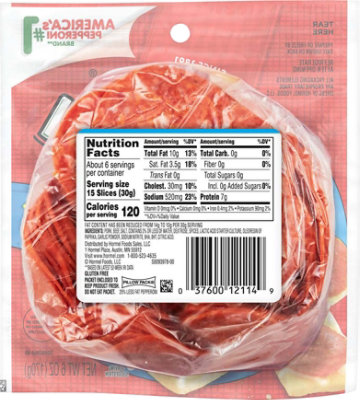 Hormel Pepperoni Less Fat Pillow Pack - 7 Oz - Image 6