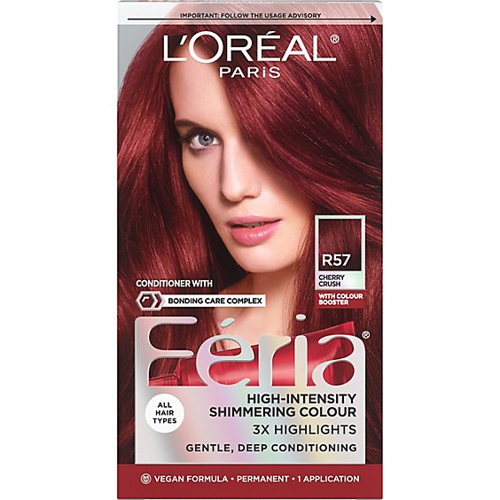 LOreal Feria Power Reds High Intensity Conditioner Hair Colour Gel - Each