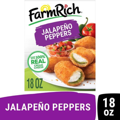 Farm Rich Snacks Jalapeno Peppers Breaded With Cream Cheese - 18 Oz