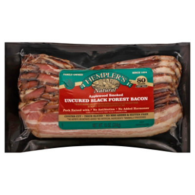 Hemplers Bacon Black Forest Natural Uncured - 10 Oz