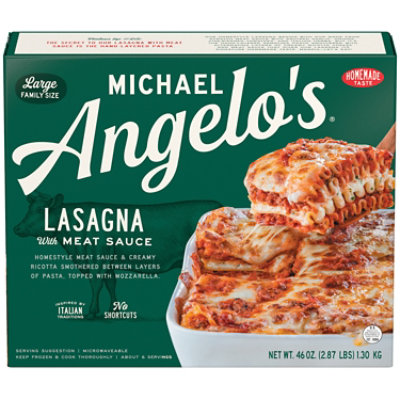 Michael Angelo's Lasagna with Meat Sauce Frozen - 46 Oz