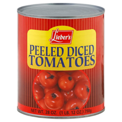 Liebers Passover Tomatoes Peeled Diced - 28 Oz - Image 1