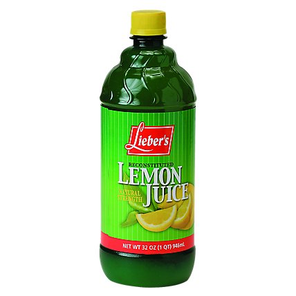 Liebers Lemon Juice - 32 Oz - Image 1