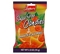 Liebers Orange Flavored Sugar Free Candies - 2.5 Oz