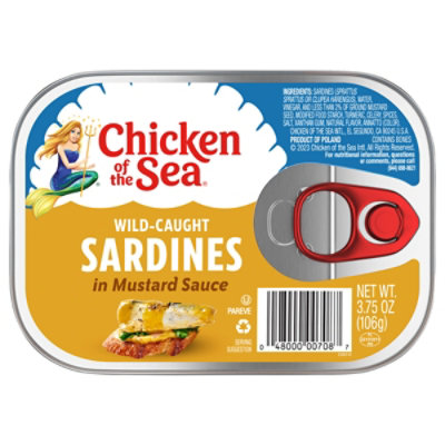 Chicken of the Sea Wild Caught Sardines in Mustard Sauce - 3.75 Oz. - Image 1