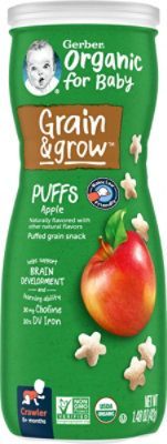 Gerber Organic Apple Puffs - 1.48 Oz - Image 2